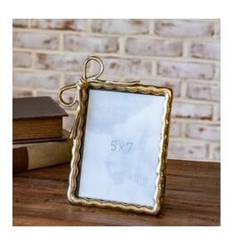 5 X 7 GOLD RIBBON PHOTO FRAME