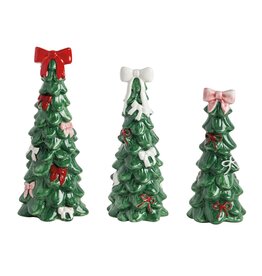 MED CERAMIC BOW TREE SITTER