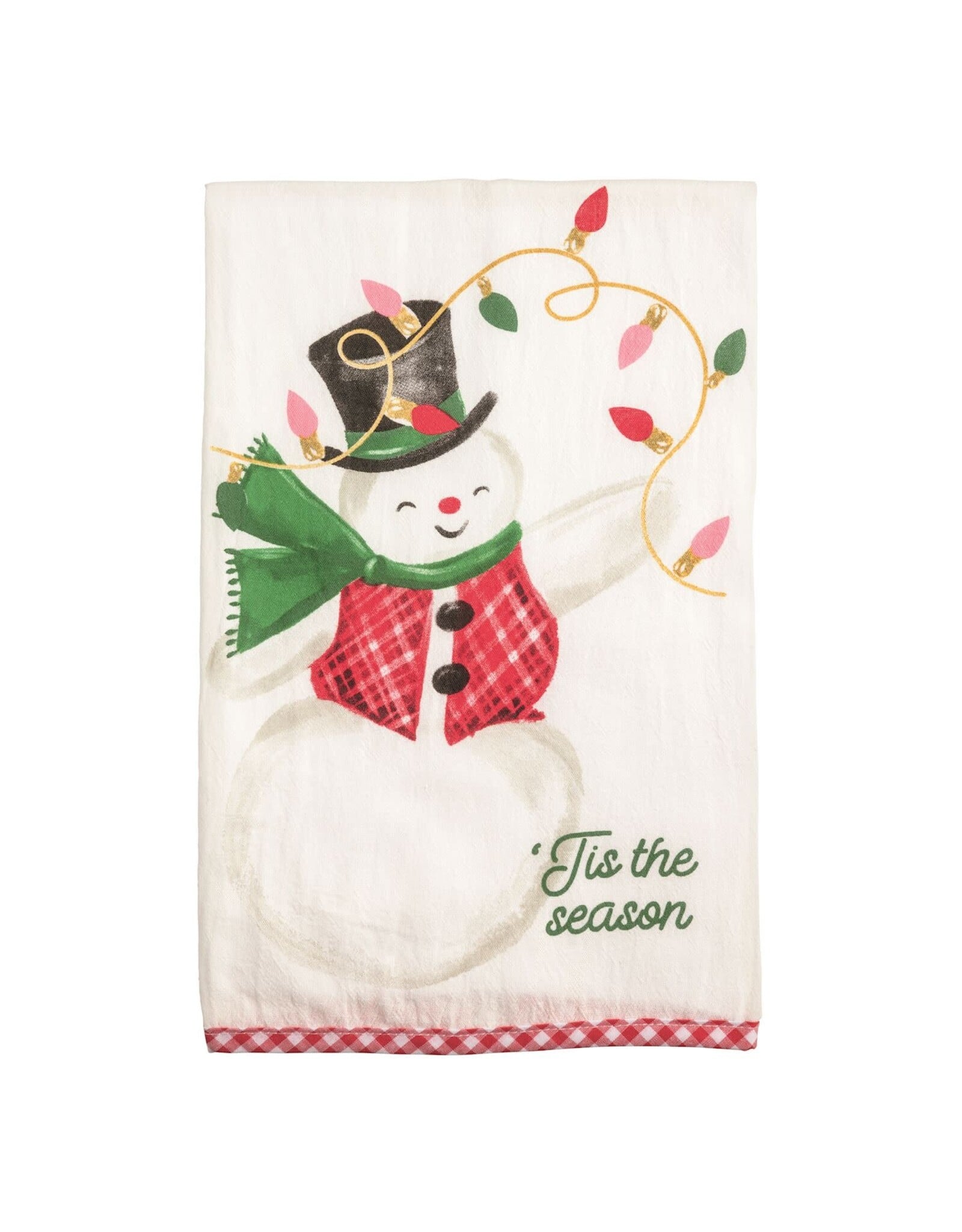 PRINTED SNOWMAN TOWEL