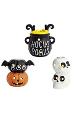 BOO PUMPKIN LED TAPER HOLDER
