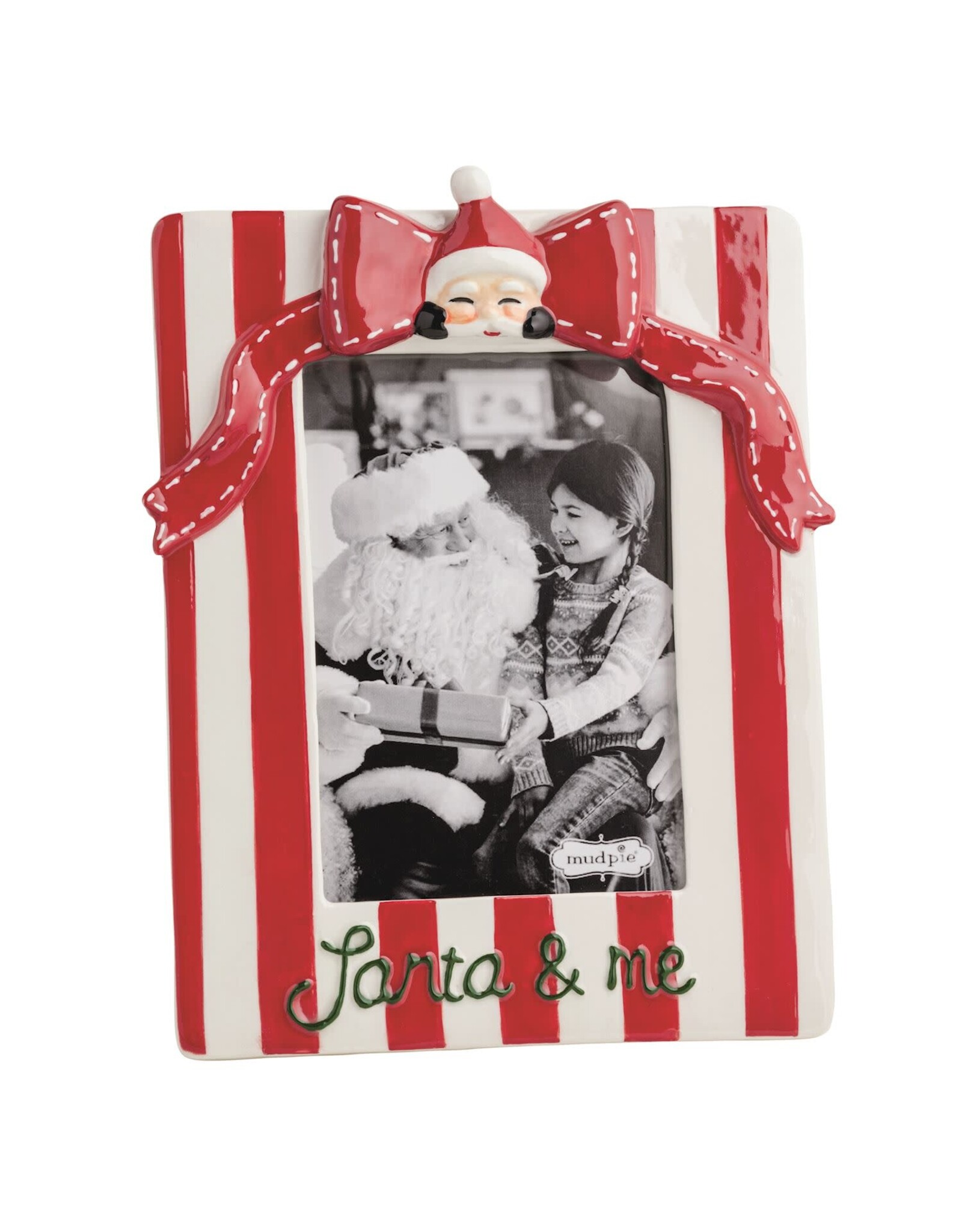 SANTA AND ME CERAMIC BOW FRAME