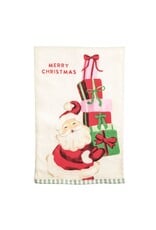 PRINTED SANTA PRESENT TOWEL