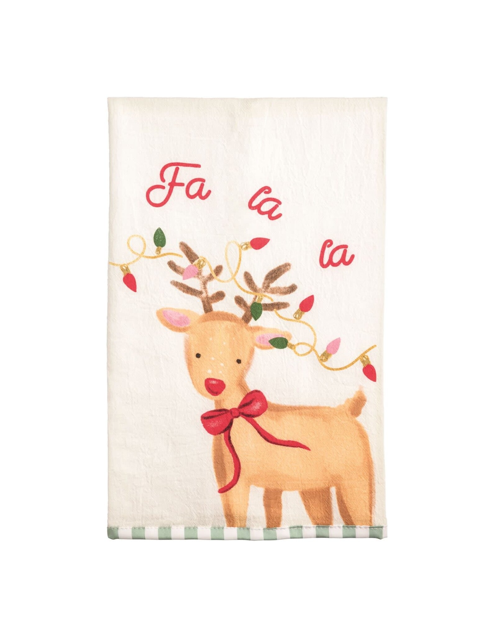PRINTED REINDEER TOWEL