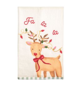 PRINTED REINDEER TOWEL