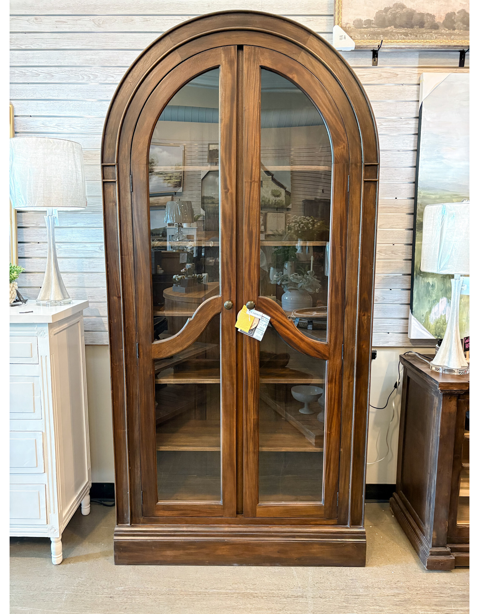 CAB1867 Bristol Armoire 2 Demilune GD 44.1x16.2x90.2"H