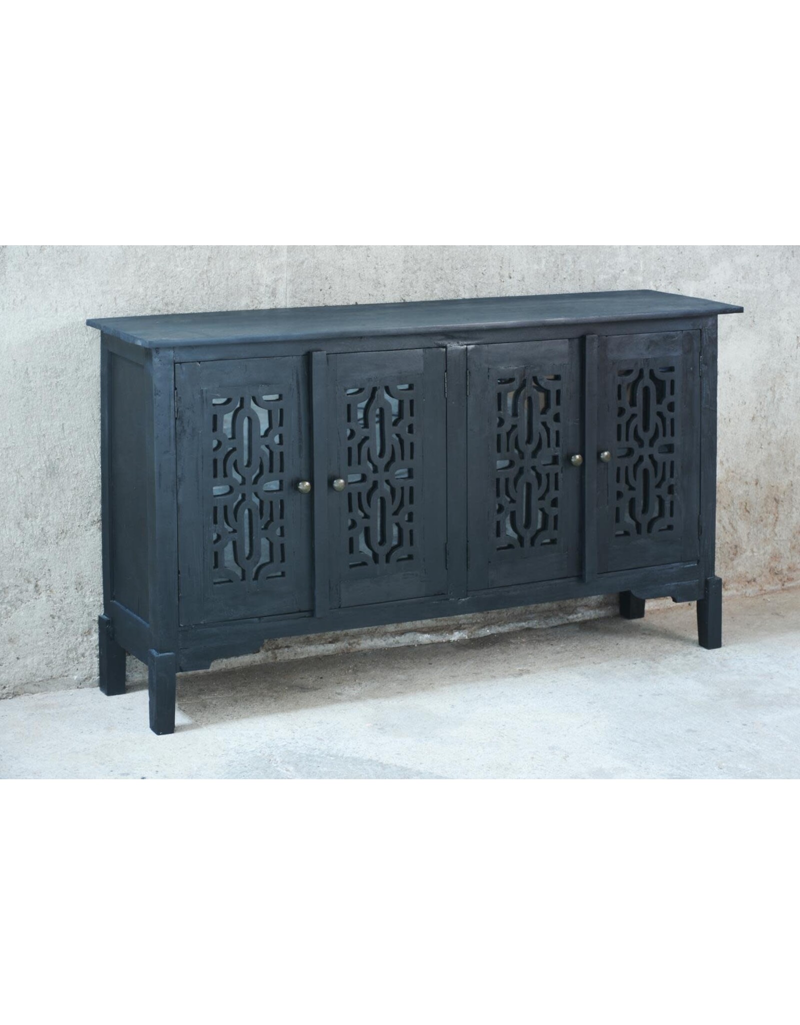 CAB1246 Glazed Credenza 4GD 60x13.3x35"H