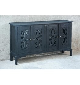 CAB1246 Glazed Credenza 4GD 60x13.3x35"H