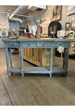 TAB1013 Table 4Drw 1Shelf 59.8x12.4x34"H