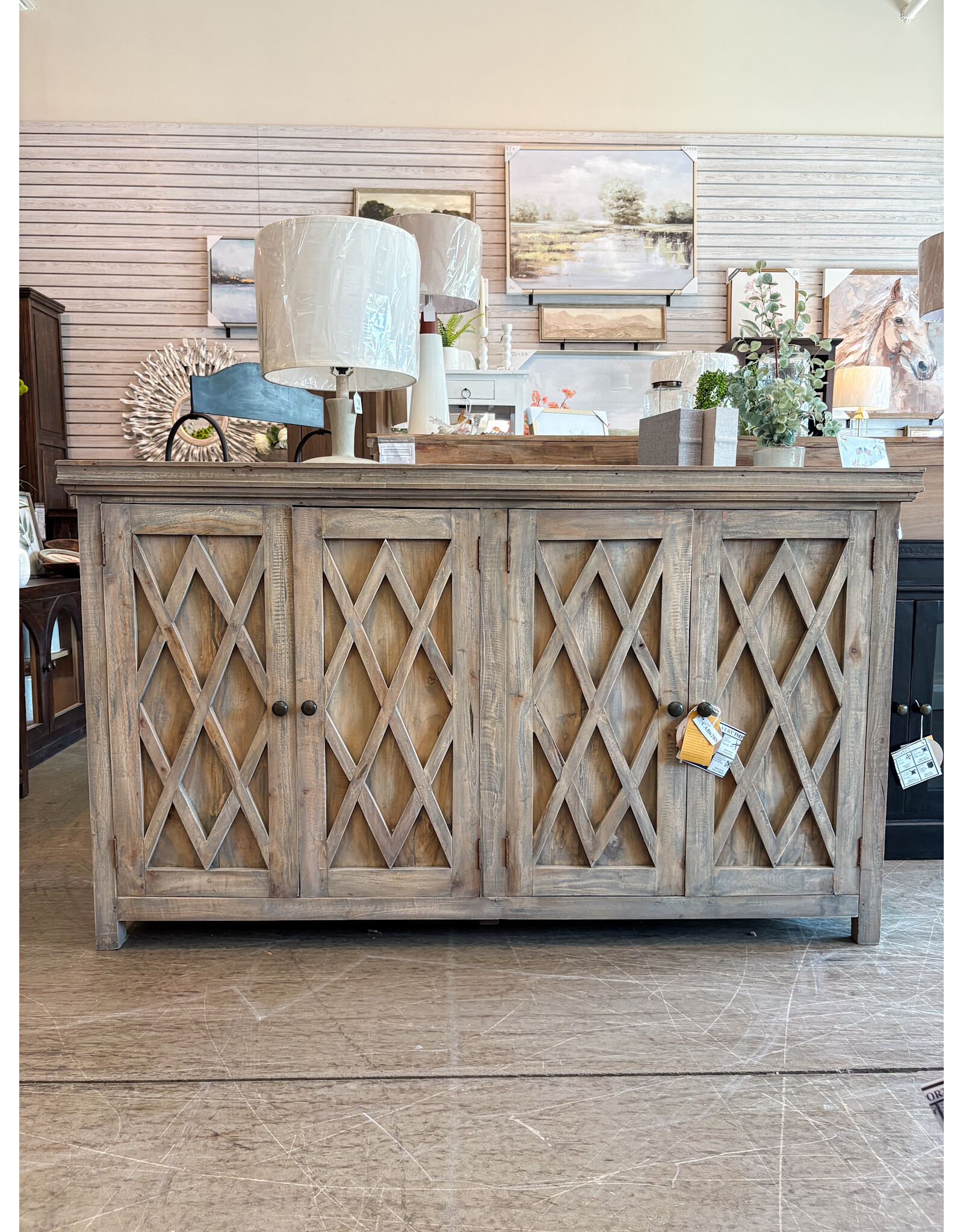 CAB628 Augusta Credenza 66.5x15.7x39.3"H