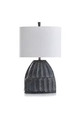 L330507 MALTA BLACK | Hammered Texture Tbl Lamp