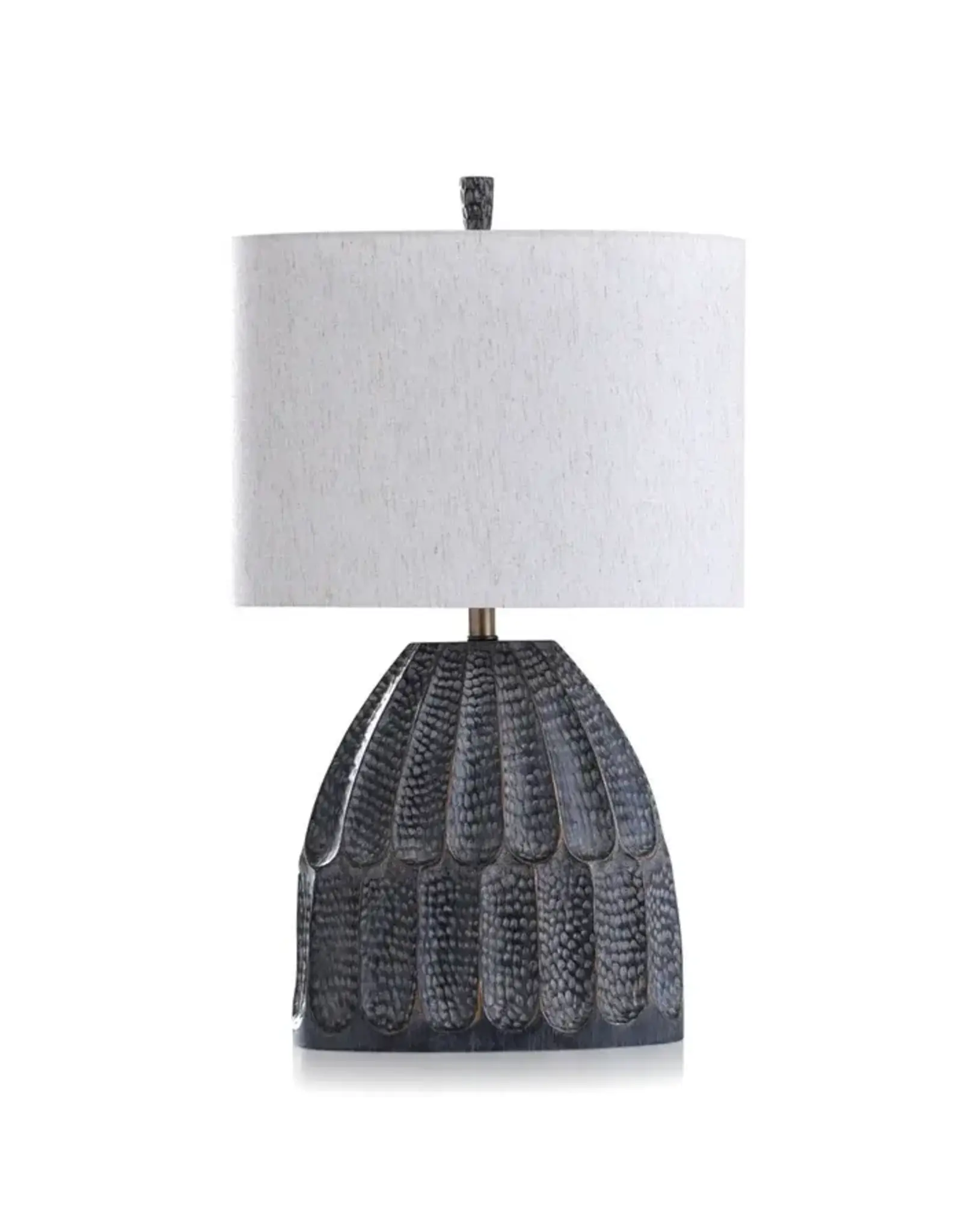 L330507 MALTA BLACK | Hammered Texture Tbl Lamp