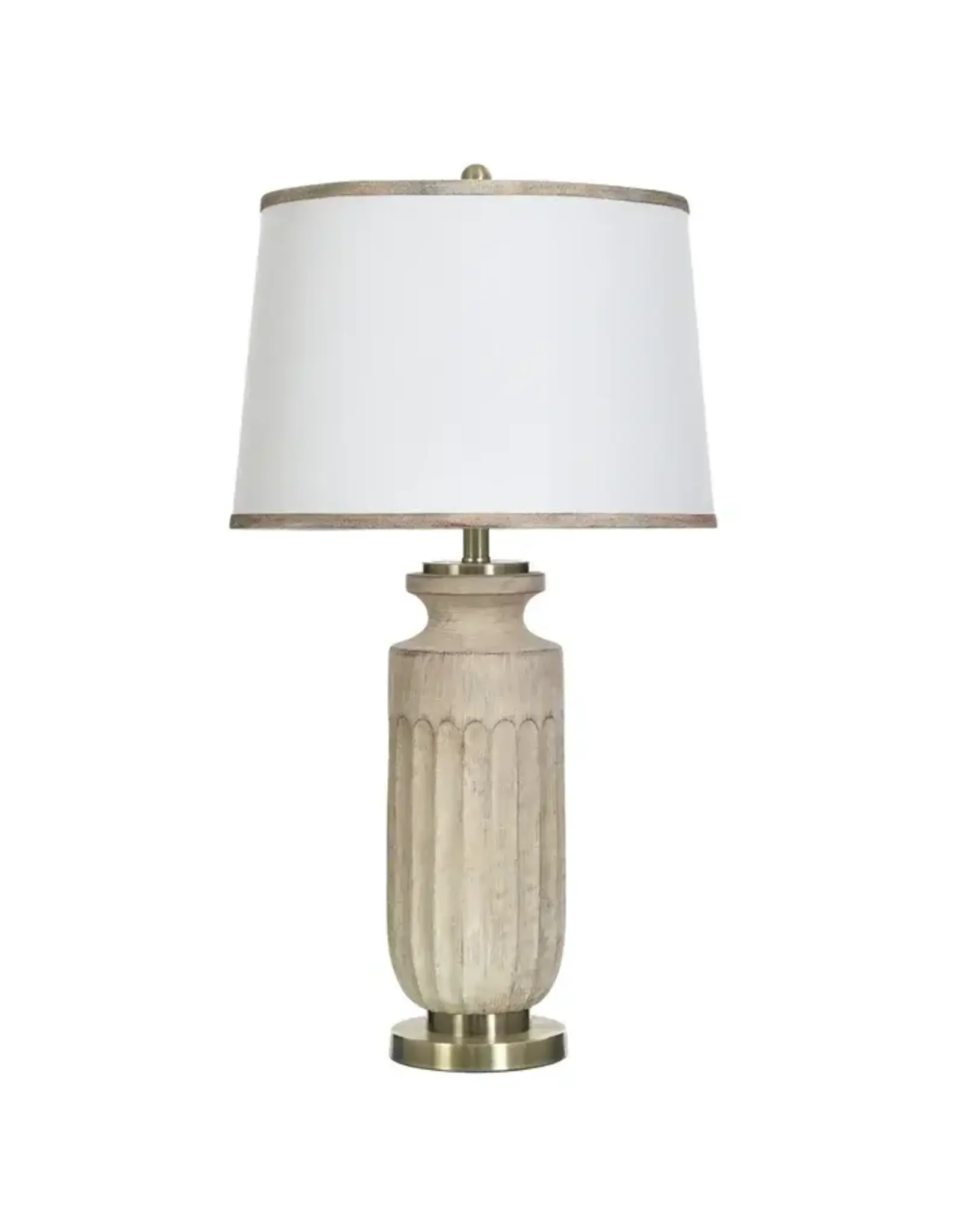 KHL336148 CHOCTOW CREAM | Cast Resin & Steel Table Lamp