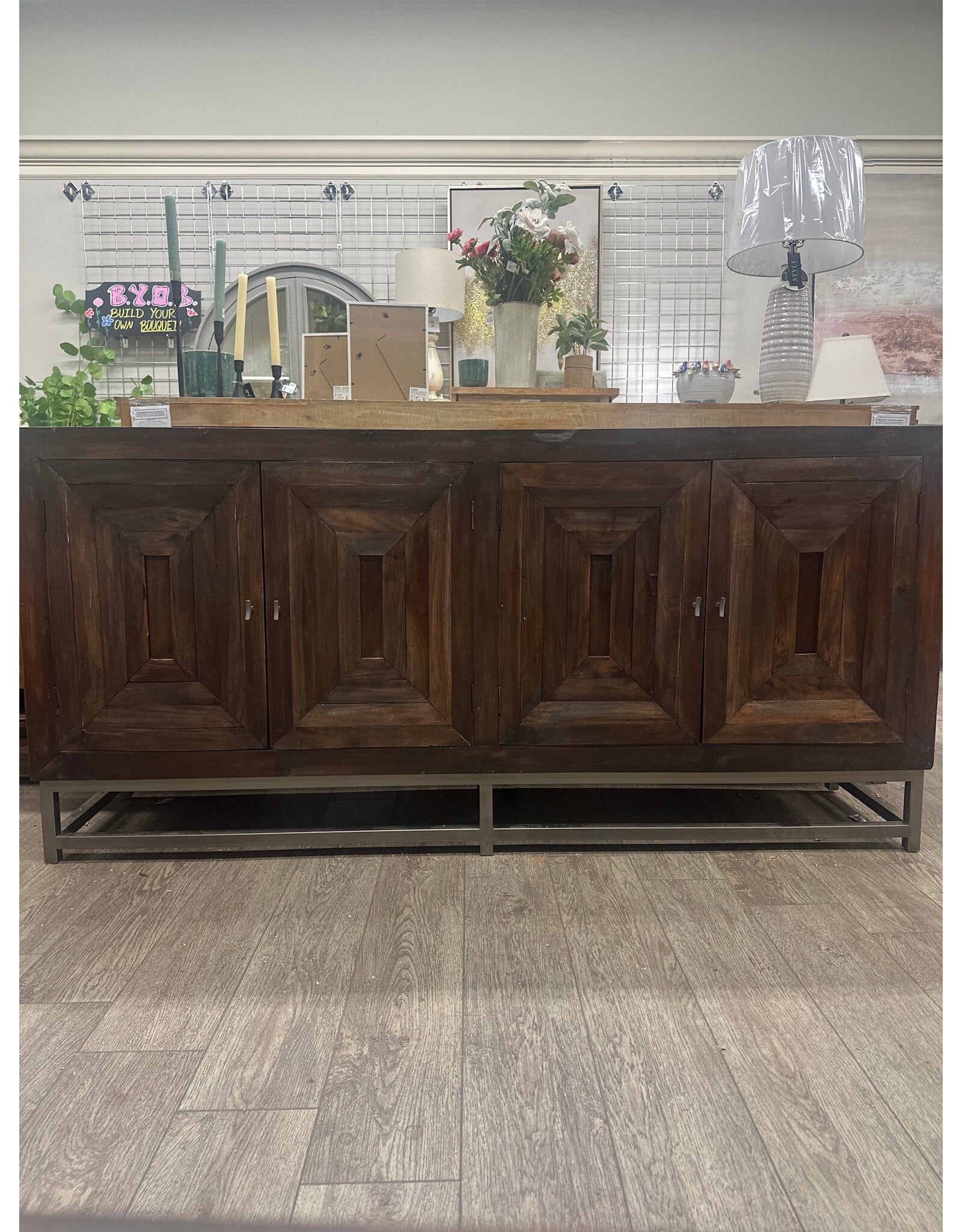 TAB1651 Wickham Crdza 4Sunken Pnl Drs 78.7x18.8x37.3"H