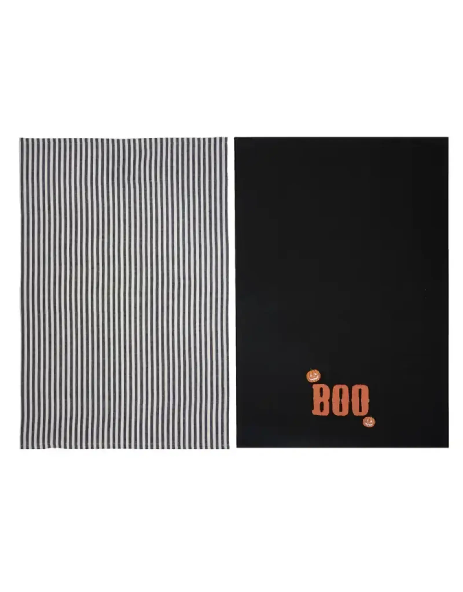 Boo Stripe Towel Set 2