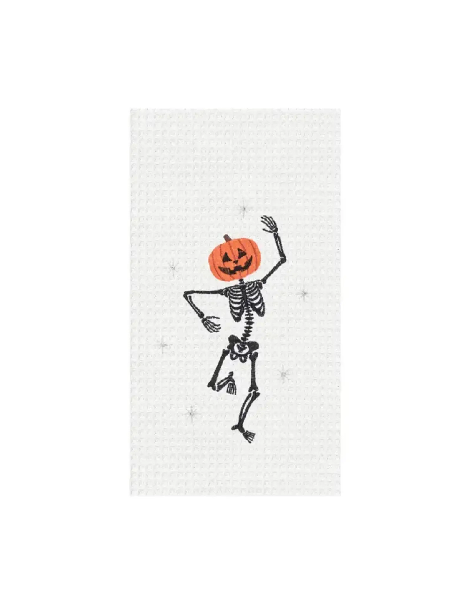 Pumpkin Skeleton Towel