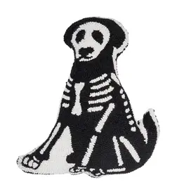 Dog SkeletonShaped Hooked Pillow