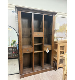 CAB1881 Brunswick Library Adj Shelf 3drw w/RG 58.6x18.5x90.5"