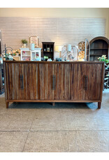 CAB657 Carolina Credenza 6Drs w/uniq moulding 77.1x18.1x38.6"H