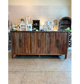 CAB657 Carolina Credenza 6Drs w/uniq moulding 77.1x18.1x38.6"H