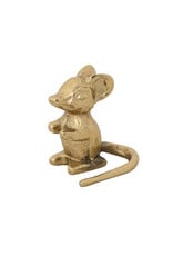 DG1946 Cast Aluminum Mouse, Antique Gold Finish
