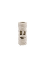 HX1968 Terra-cotta Mummy Lantern with Cut-Outs, White