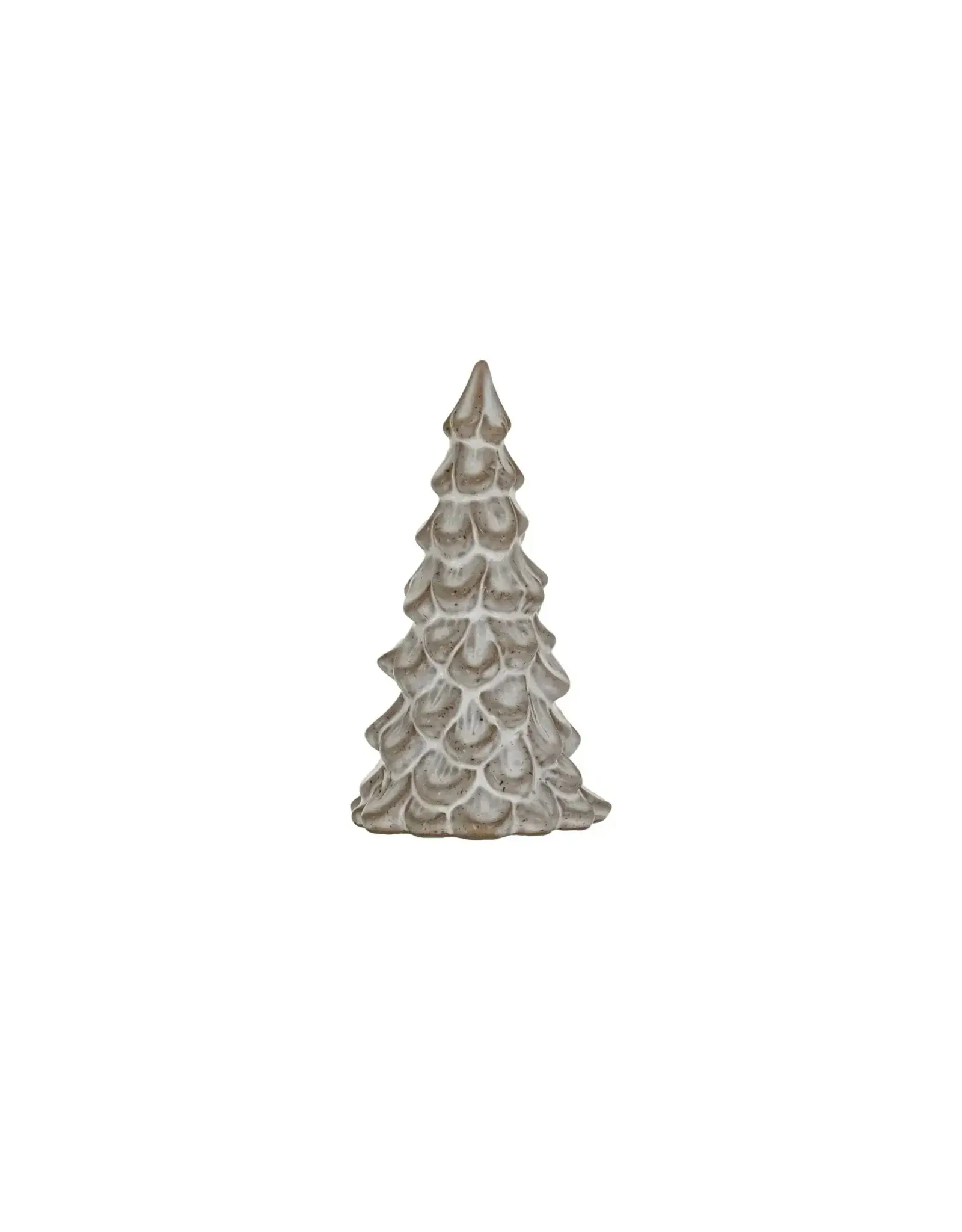 Stoneware Tree, Reactive Glaze, Cream Color XS5878