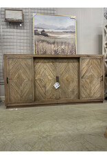 CAB539 Sliding Diamond Sdbd 4drs 78.7x20.1x38.2"H