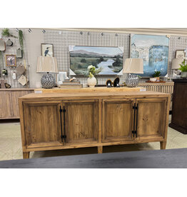 C12524-WH JERSEY 4 DOOR CONSOLE WHEAT 76.5 x 18 x 36