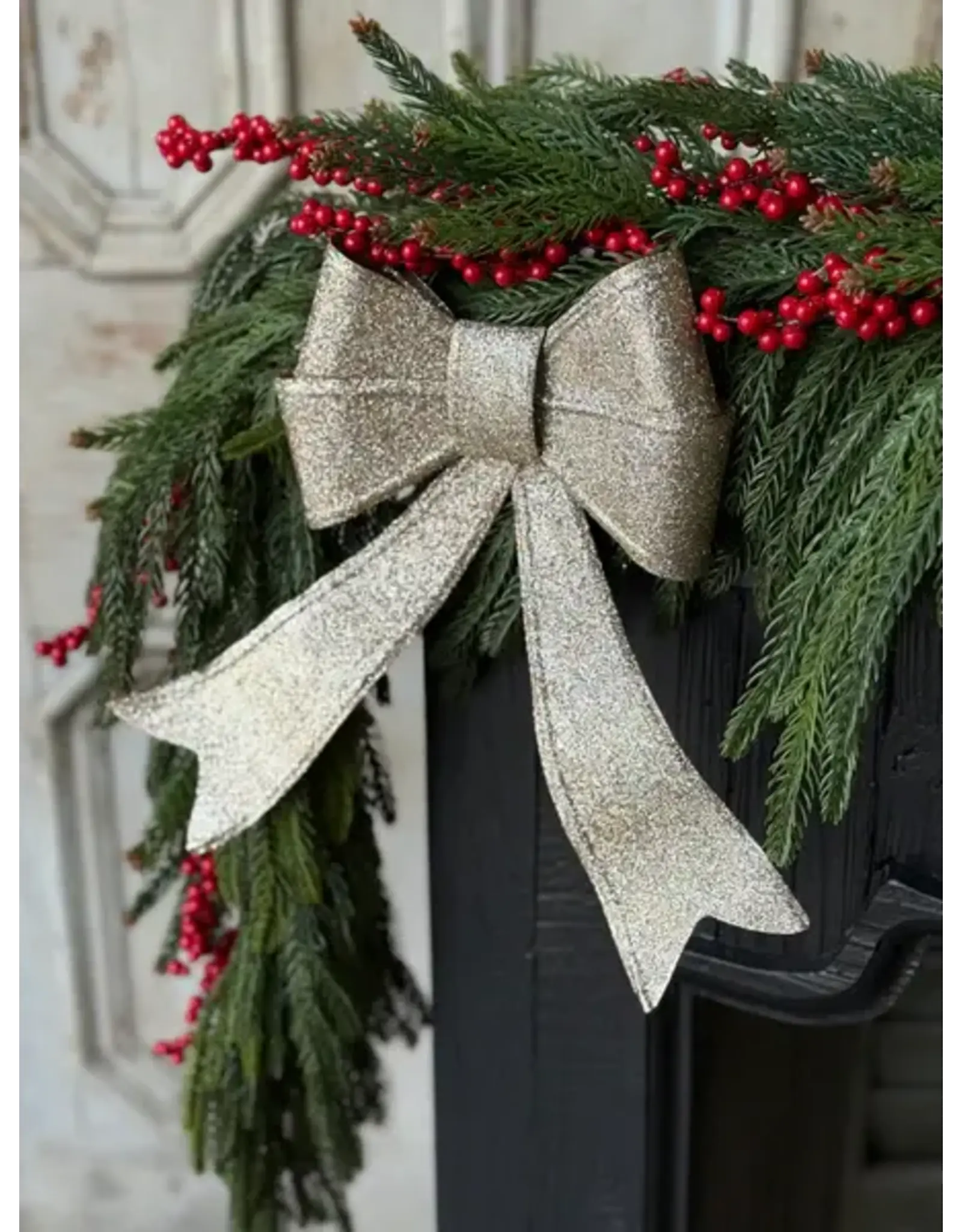 XMJ8000 11.75" Sparkling Sashes Bow