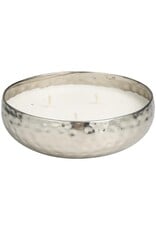 60549 Silver 20oz Bowl Candle - white sage