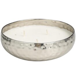 60549 Silver 20oz Bowl Candle - white sage