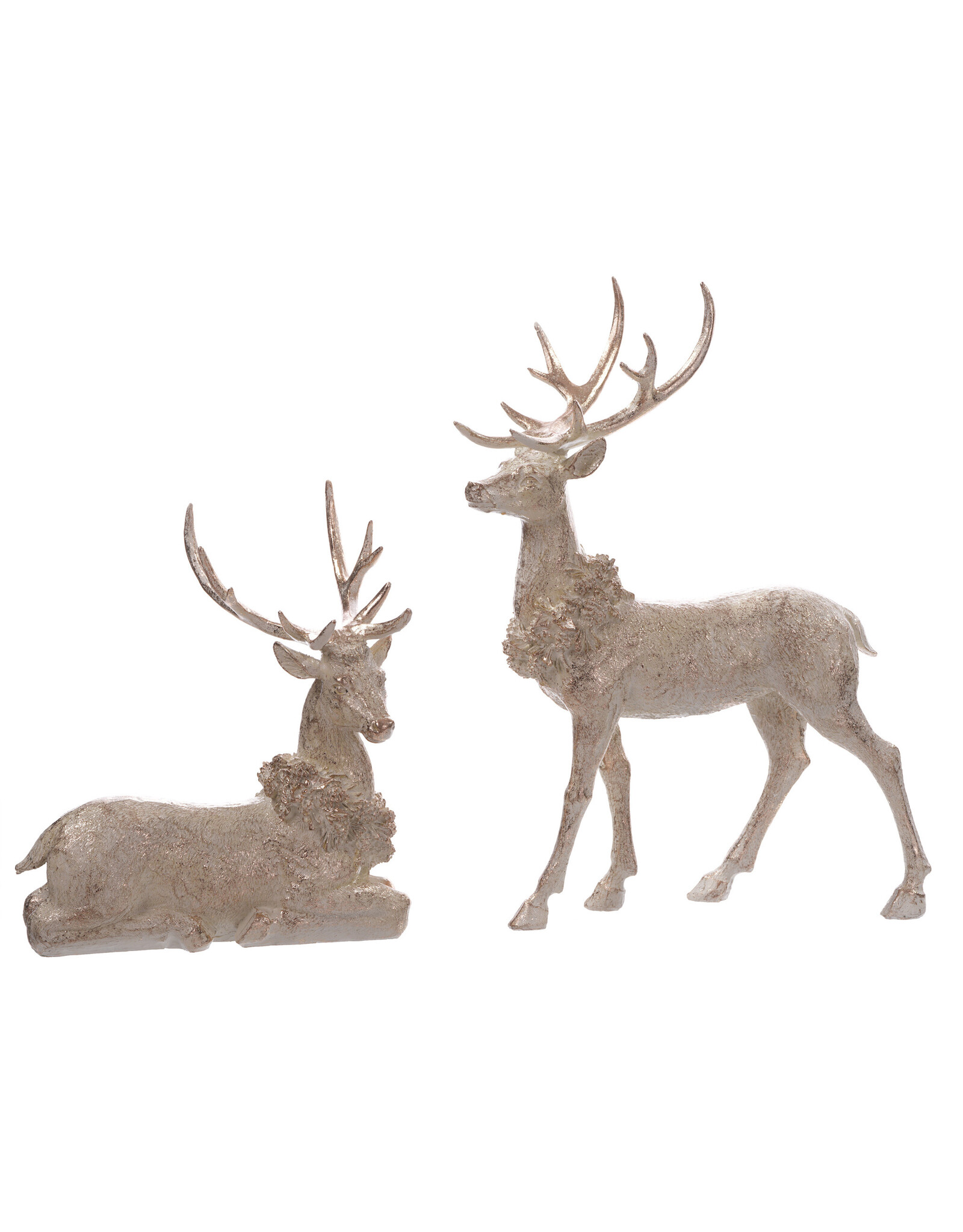 Resin Large Golden Deer 2 Asst