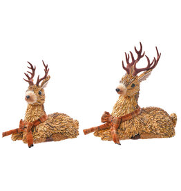 Sm Woodland Laying Deer