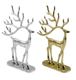 Lg Mtl Gold/Silver Deer 2 Asst