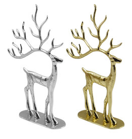 Sm Mtl Gold/Silver Deer 2 Asst