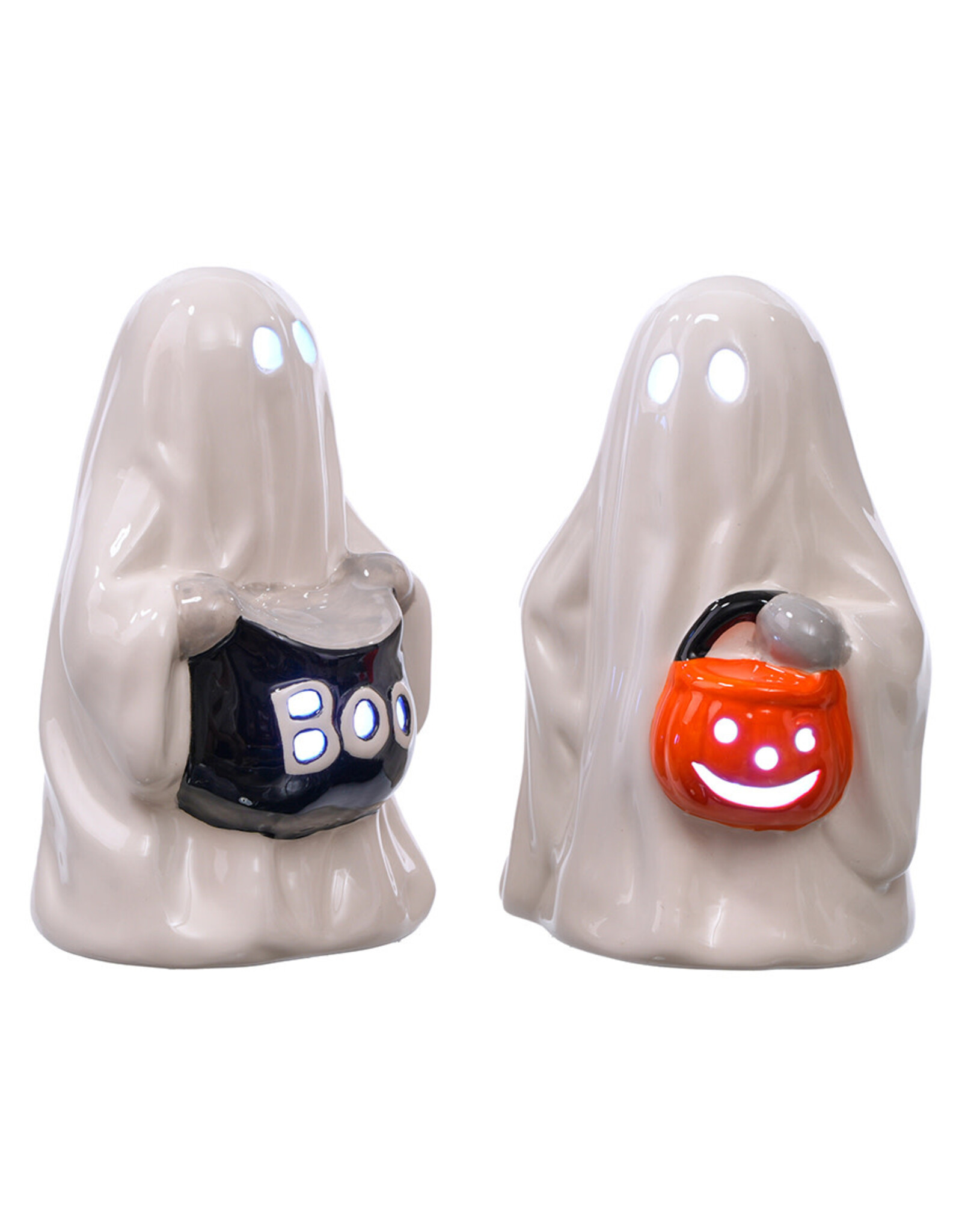Cer Trick Or Treat Ghost Led 2 Asst