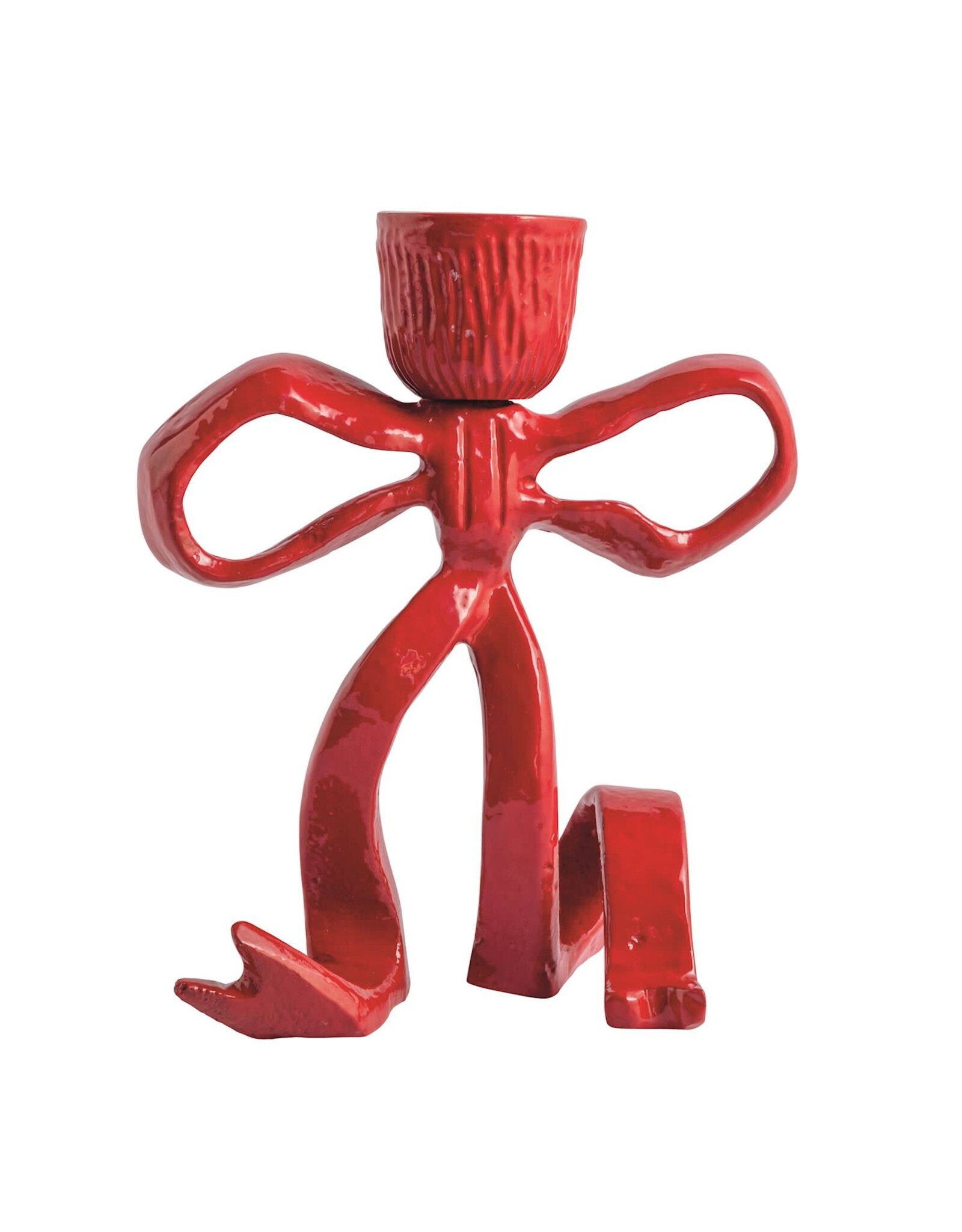40960174L LARGE RED BOW TAPERHOLDER