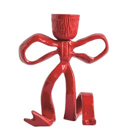 40960174L LARGE RED BOW TAPERHOLDER
