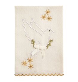 42170355D DOVE EMBROIDERED TOWEL
