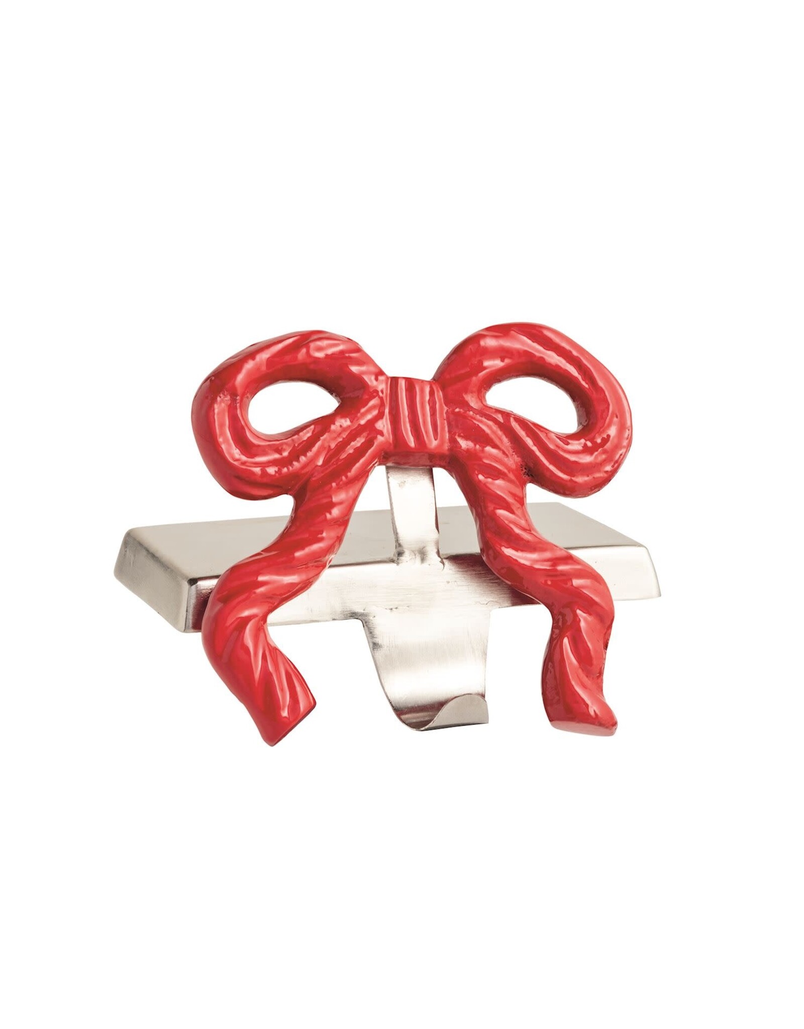 43200025 RED BOW STOCKING HOLDER