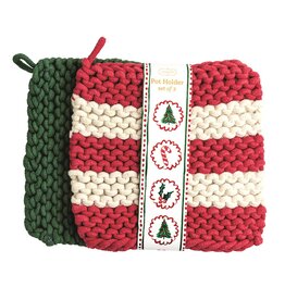 41170119R RED STRIPE SET POT HOLDER
