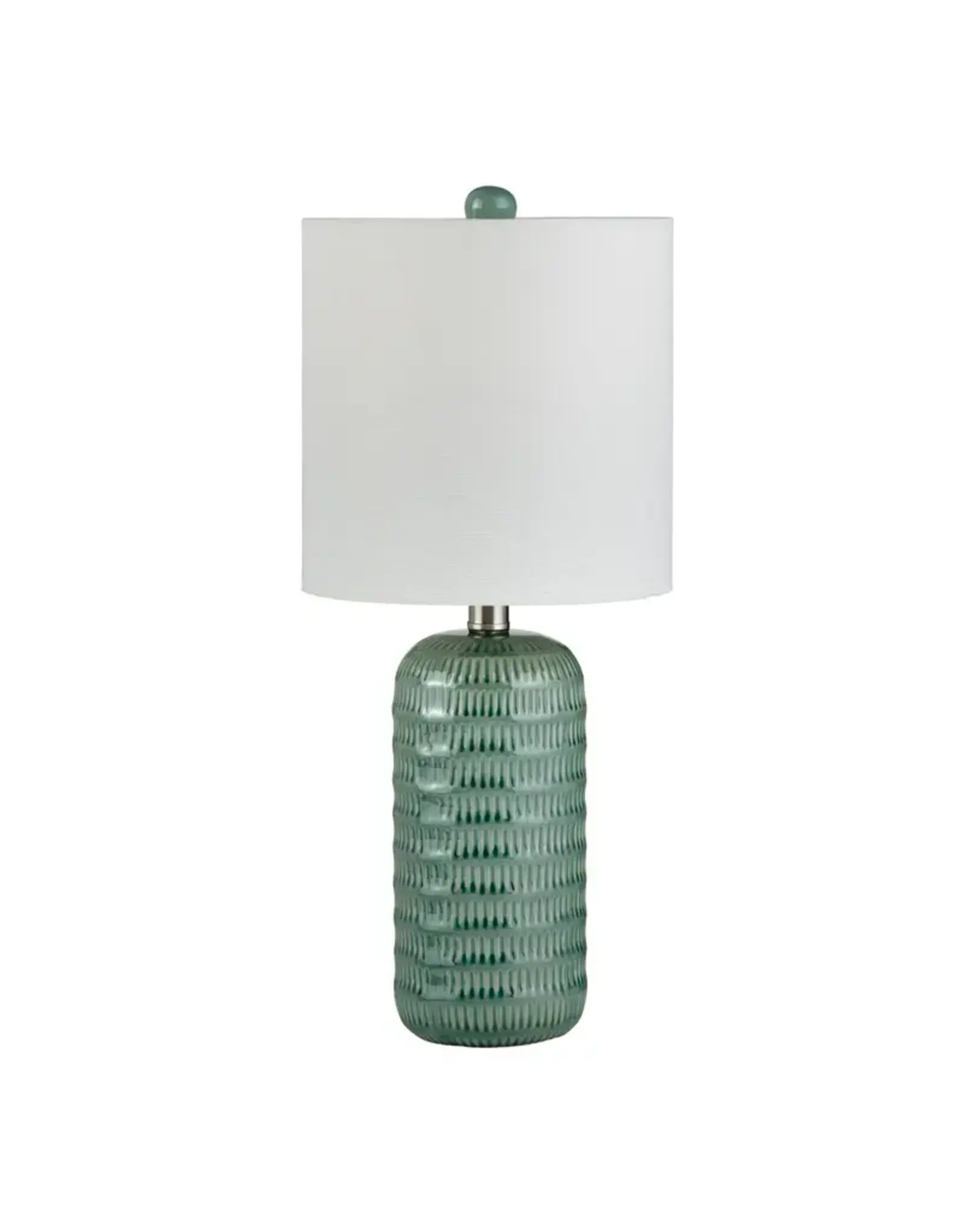 EVCBAP2975C 20.5"h turquois ceramic table lamp