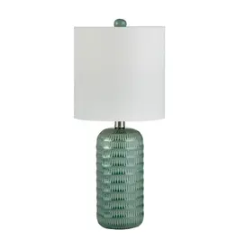 EVCBAP2975C 20.5"h turquois ceramic table lamp
