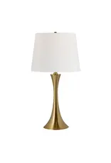 EVCBAER2248SG-LINEN 24.25"h gold metal table lamp