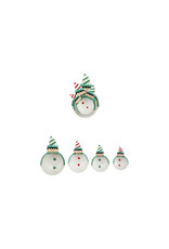 XT1712 S/4 Hand-Painted Ceramic Elf Shaped Measuring Cups