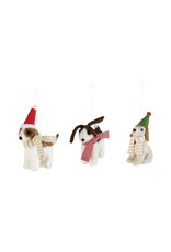 XT2527A Felt Dog Ornament, 3 Styles