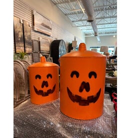 Mtl Vintage Oil Can Jack-O-Lantern Small