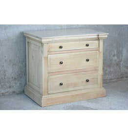 CHE172 Pompano Nightstand 3drw w/rg 37x19x32"H