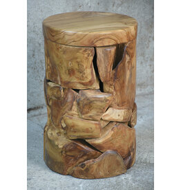 TK09 Teak Round Occ Table 13x13x21"H