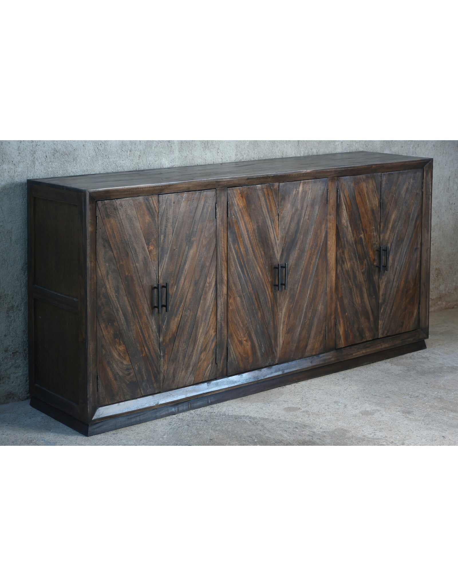 CAB658 Prichard Credenza 6inlay doors 71.5x18x37"H